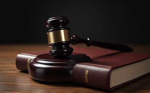 En domarklubba och en lagbok som symboliserar HR compliance och regelverk.