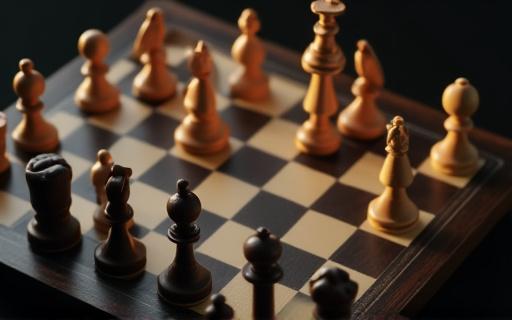 Ett schackbräde som symboliserar strategisk planering och HR-utveckling.